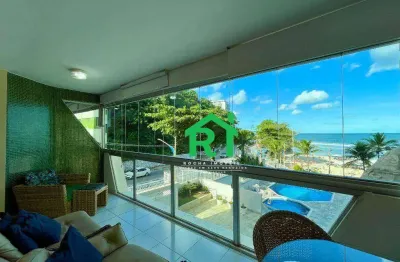 Apartamento frente mar com 3 quartos (2 suítes), 2 vagas e lazer à venda em Jardim Astúrias, Guarujá