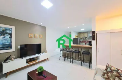 Apartamento com 1 quarto, 2 vagas e lazer à venda em Enseada, Guarujá