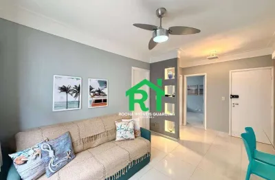 Apartamento beira mar com 2 quartos, 1 suíte e 1 vaga à venda no Tombo, Guarujá