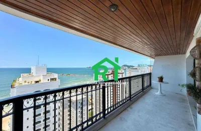 Apartamento à beira mar com 3 quartos (1 suíte), 2 vagas e lazer à venda em Pitangueiras, Guarujá