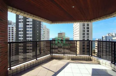 Apartamento beira mar, 4 quartos (2 suítes), 2 vagas, lazer, praia das astúrias, guarujá.