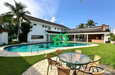 Casa de alto padrão com 5 quartos (4 suítes), 4 vagas, lazer à venda em Jardim Acapulco, Guarujá.