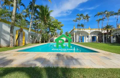 Casa 6 Quartos (5 Suítes), Piscina e 8 Vagas a Venda em Praia do Pernambuco, Guarujá