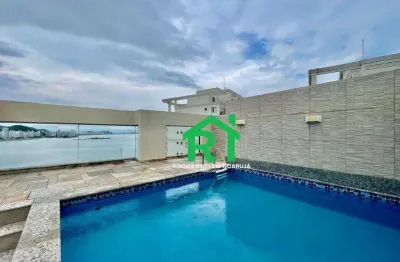 Cobertura com 3 Quartos(1 suíte) 3 vagas, Espaço gourmet, Piscina, à venda em Jardim Astúrias, Guarujá /SP