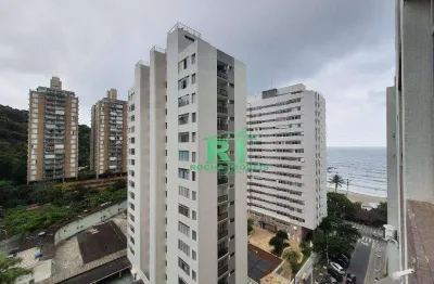 Apartamento a venda, pitangueiras, vista ao mar, 3 dormitórios (1 suíte), 1 vaga, guarujá/sp.