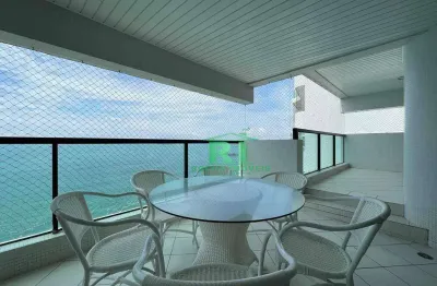 Apartamento frente mar com 3 quartos (3 suítes), 2 vagas e lazer à venda em pitangueiras, guarujá