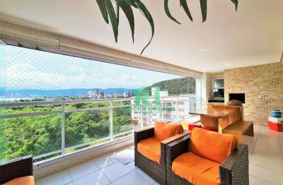 Apartamento moderno, varanda gourmet, 3 suítes, 2 vagas, área de lazer, enseada, guarujá/sp