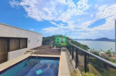 Cobertura com 4 dormitórios à venda, 230 m² por r$ 1.200.000,00 - enseada - guarujá/sp