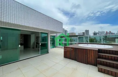 Cobertura com 3 dormitórios à venda, 167 m² por r$ 1.500.000,00 - tombo - guarujá/sp