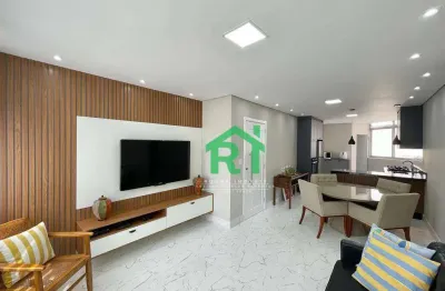 Apartamento beira mar, 2 dormitórios (1 suíte), 1 vaga, pitangueiras, guarujá/sp