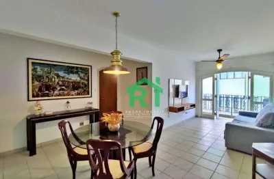 Apartamento quadra mar, 3 dormitórios (1 suíte), 1 vaga, tombo, guarujá/sp