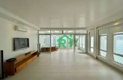 Apartamento frente mar, 3 dormitórios (3 suítes), 1 vaga, área de lazer, enseada- guarujá/sp
