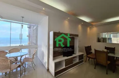 Apartamento frente mar com 3 quartos (2 suítes), 1 vaga à venda na praia das pitangueiras, guarujá.