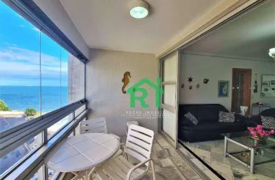 Apartamento com 3 dormitórios à venda, 125 m² por r$ 800.000,00 - jardim astúrias - guarujá/sp
