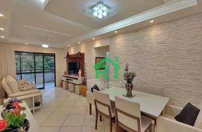 Apartamento reformado, 3 dormitórios (1 suíte), 1 vaga, área de lazer, pitangueiras, guarujá/sp