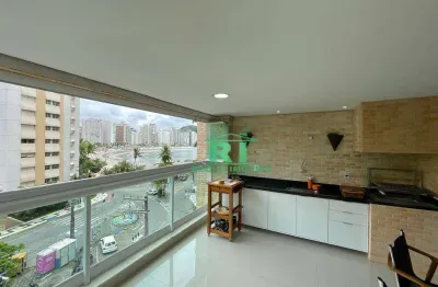 Apartamento com 3 dormitórios à venda, 117 m² por r$ 1.250.000,00 - jardim astúrias - guarujá/sp