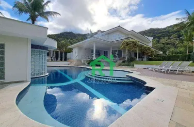 Casa com 5 dormitórios, (5 suítes), 4 vagas, condomínio fechado, lazer, enseada, guarujá/sp