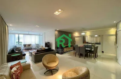 Apartamento com 4 dormitórios à venda, 220 m² por r$ 1.100.000,00 - pitangueiras - guarujá/sp