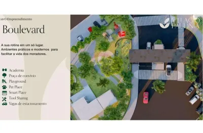 Terreno á venda com 200m² no condomínio villagio em paulínia/sp.