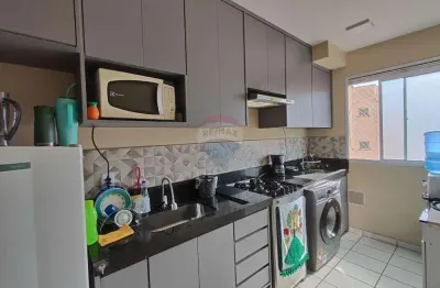 Apartamento à venda com 2 quartos, ambientes integrados,  49m² no condomínio canto das araras,  parque bom retiro, paulínia/sp