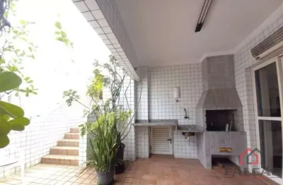 Cobertura com 4 quartos para alugar na avenida marechal hermes, 260, canto do forte, praia grande por r$ 9.000