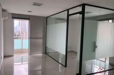 Sala comercial com 3 salas para alugar na avenida conselheiro nébias, 756, boqueirão, santos por r$ 4.200