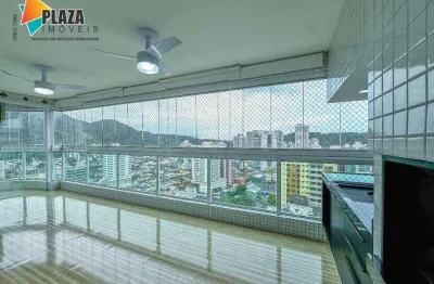 Apartamento com 4 dormitórios à venda, 156 m² por r$ 1.600.000,00 - canto do forte - praia grande/sp