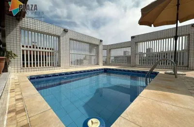 Cobertura à venda, 161 m² por r$ 950.000,00 - vila guilhermina - praia grande/sp