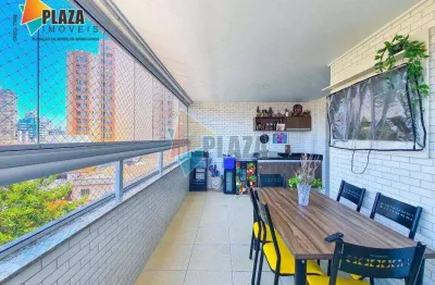 Apartamento 3 dormitórios com 2 suítes à venda, 114 m² por r$ 1.100.000 - boqueirão - praia grande/sp