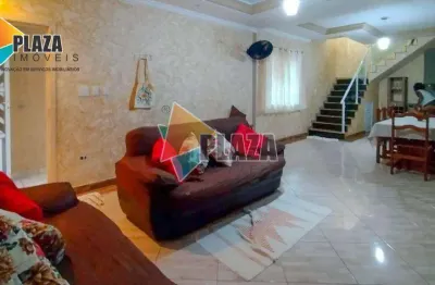 Casa de 3 dormitórios à venda, 130 m² por r$ 590.000 - vilamar - praia grande/sp