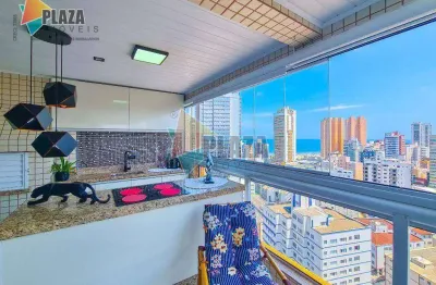 Apartamento  2 dormitórios com 2 suítes à venda, 92 m² por r$ 849.000 - boqueirão - praia grande/sp