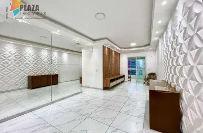 Apartamento com 3 dormitórios para alugar, 120 m² - vila assunção - praia grande/sp