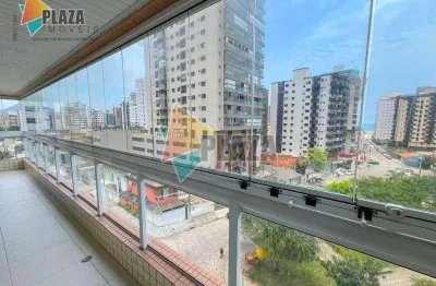 Apartamento 3 dormitórios com 3 suítes à venda, 154 m² por r$ 1.390.000 - vila guilhermina - praia grande/sp