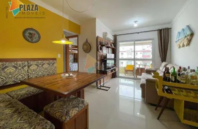 Apartamento com 2 dormitórios para alugar, 68 m² por r$ 5.000,00/mês - canto do forte - praia grande/sp