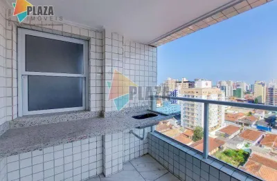 Apartamento 2 dormitórios com 1 suíte à venda, 62 m² por r$ 530.000 - vila guilhermina - praia grande/sp