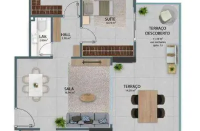Apartamento com 2 dormitórios à venda, 87 m² por r$ 768.293,50 - vila guilhermina - praia grande/sp