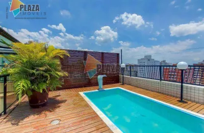 Cobertura à venda, 250 m² por r$ 2.000.000,00 - tupi - praia grande/sp