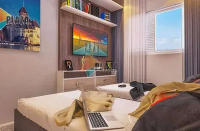 Apartamento à venda, 60 m² por r$ 490.590,00 - boqueirão - praia grande/sp
