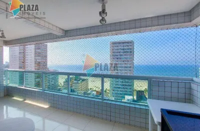 Apartamento 3 dormitórios sendo 2 suítes à venda, 107 m² - aviação - praia grande/sp