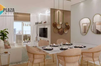 Apartamento com 3 dormitórios à venda, 99 m² por r$ 701.730,00 - vilamar - praia grande/sp