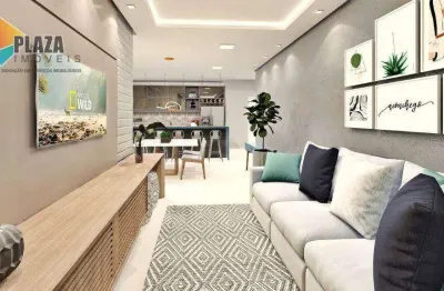 Apartamento à venda, 80 m² por r$ 449.000,00 - vila assunção - praia grande/sp