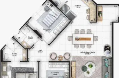 Apartamento à venda, 107 m² por r$ 903.000,00 - vila guilhermina - praia grande/sp