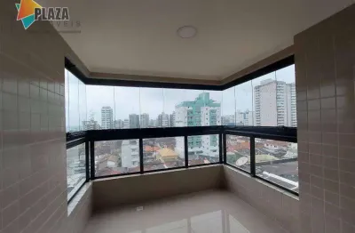 Apartamento com 2 dormitórios para alugar, 66 m² por r$ 3.400,00/mês - mirim - praia grande/sp