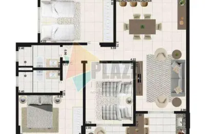 Apartamento à venda, 105 m² por r$ 776.990,00 - aviação - praia grande/sp