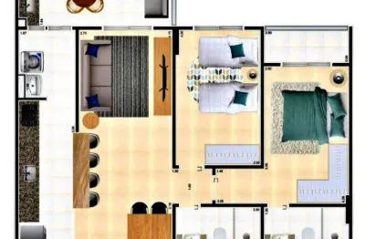 Apartamento à venda, 82 m² por r$ 539.000,00 - vila assunção - praia grande/sp