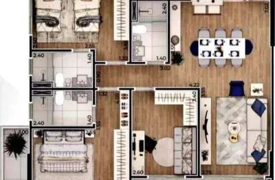 Apartamento à venda, 125 m² por R$ 1.190.000,00 - Canto do Forte - Praia Grande/SP