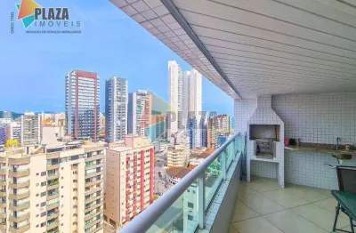 Apartamento 4 dormitórios com 3 suítesà venda, 167 m² por r$ 1.250.000 - vila guilhermina - praia grande/sp