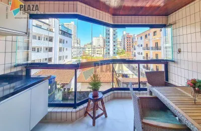 Apartamento 2 dormitórios com 1 suíte à venda, 106 m² por r$ 660.000 - vila guilhermina - praia grande/sp
