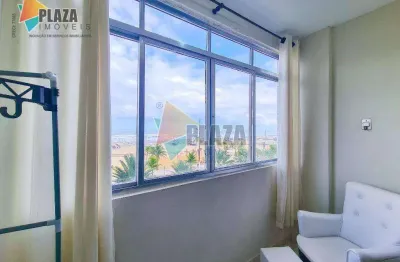 Apartamento frente mar com 2 dormitórios à venda, 64 m² por r$ 449.000 - boqueirão - praia grande/sp