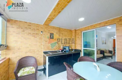 Apartamento 2 dormitórios com 1 suíte  à venda, 89 m² por r$ 520.000 - caiçara - praia grande/sp